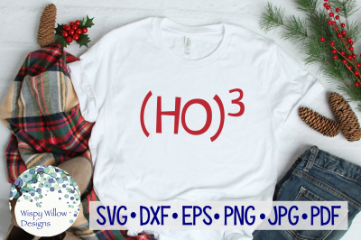 (Ho)3 | Ho Ho Ho | Nerdy Christmas SVG