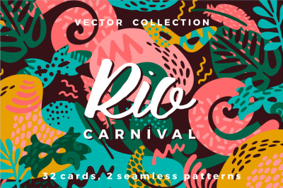 Brazil carnival. Vector collection.