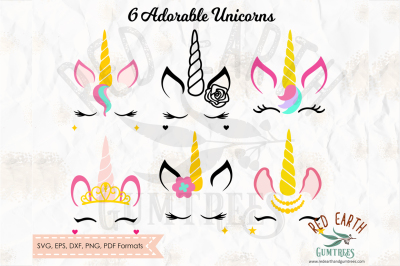 Unicorn bundle,unicorn with lashes in SVG,PNG,EPS,DXF, PDF formats