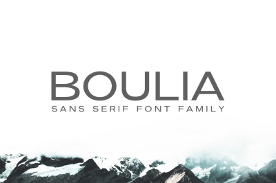 Boulia Sans Serif Font Family