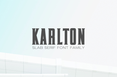 Karlton Slab Serif Font Family