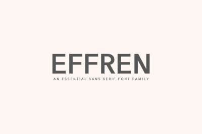 Effren An Essential Sans Serif Font