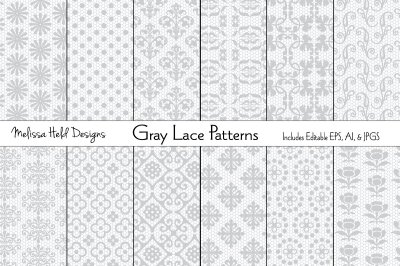 Gray Lace Patterns