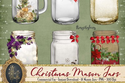 18 Christmas Mason Jars Diamond Antique Jar Magic Fairy Jars