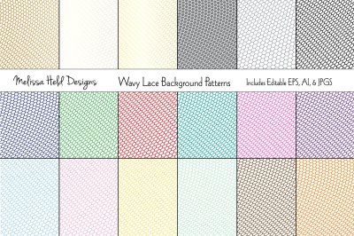 Wavy Lace Background Patterns