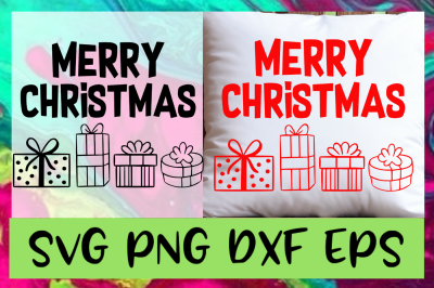 Merry Christmas SVG PNG DXF EPS Design / Cut Files