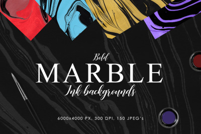 Bold Marble Ink Backgrounds