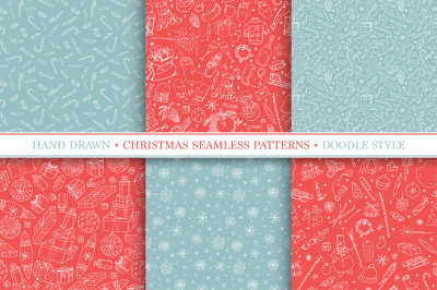 Christmas seamless vector patterns