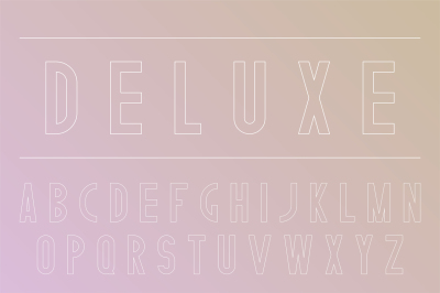 Stylish english alphabet