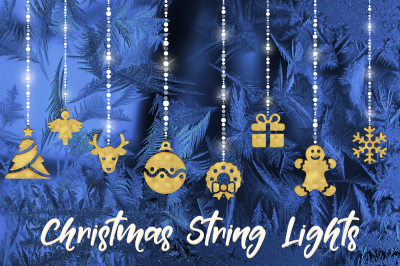 Christmas String Lights Clipart