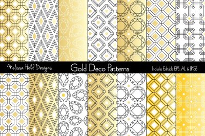 Gold Art Deco Patterns