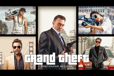 Grand Theft Photoshop Actions