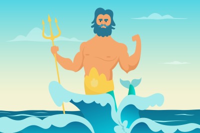 Poseidon Greek god of the sea