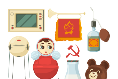 Back to ussr. Symbols and traditional historical landmarks of soviet u