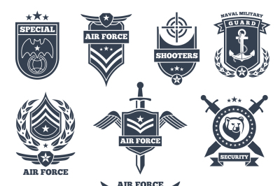 Emblems and badges for air and ground forces