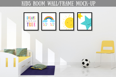 Kids Room Wall/ Frame Mock-up