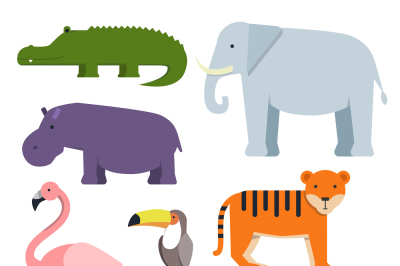 Cartoon clipart of wild animals. Australian fauna