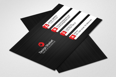 Black Business Card Flyer