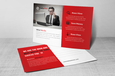 Business Adviser Post Card Template