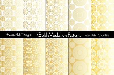 Gold Medallion Patterns