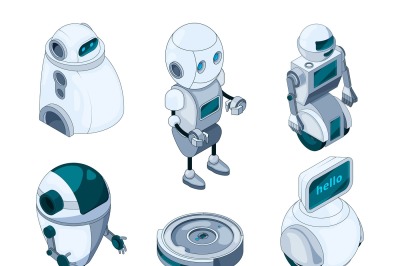 Domestic robots assistant. Various help machines