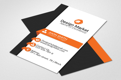 Vertical Business Card Template