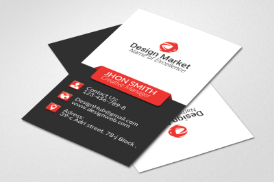 Vertical Stylish Business Card Template