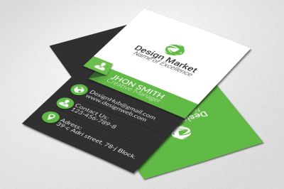 Vertical Business Card Template