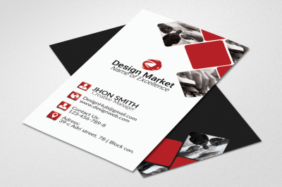 Vertical Business Card Template