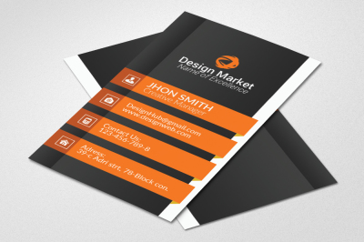 Vertical Business Card Template