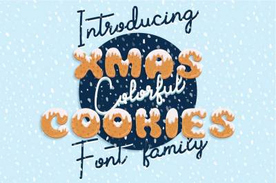 Xmas cookie font