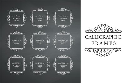 Calligraphic frame design