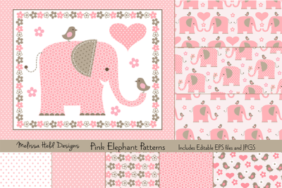 Pink Elephant Patterns