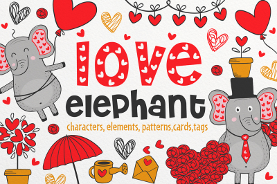 collection elephant in love