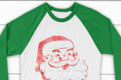 watercolor santa shirt