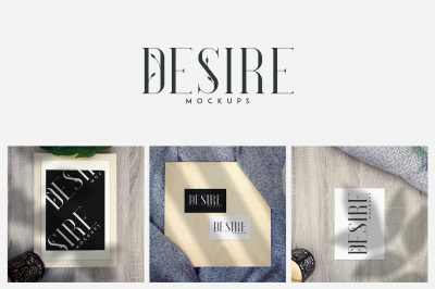 Desire - Photorealistic mockups