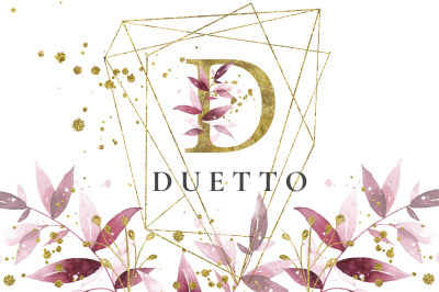 Duetto - gold watercolor collection