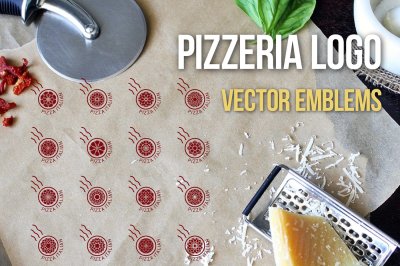 Pizzeria logo templates