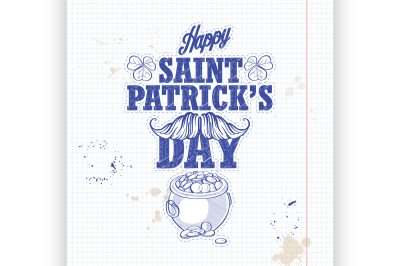 Sticker for Saint Patricks Day