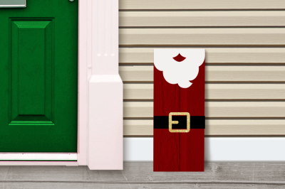 Santa Claus Christmas Porch Sign | SVG | PNG | DXF