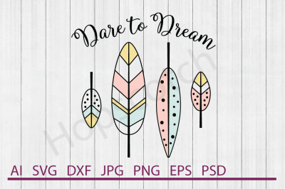 Feather SVG, Feather DXF, Cuttable File