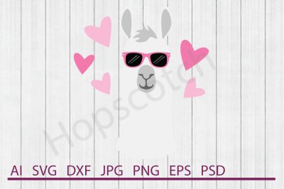 Llama SVG, Llama DXF, Cuttable File