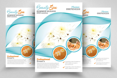 Beauty Spa Center Flyer Template