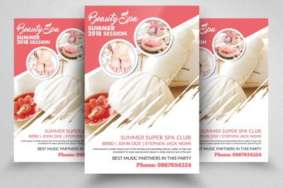 Beauty Spa Center Flyer Template