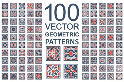 100 Vector Ornamental Patterns