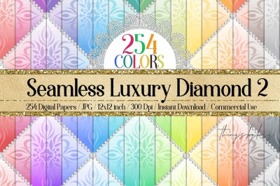 254 Seamless Luxury White Diamond Upholstery Digital Papers