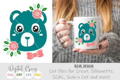 Bear SVG / DXF / EPS / PNG files