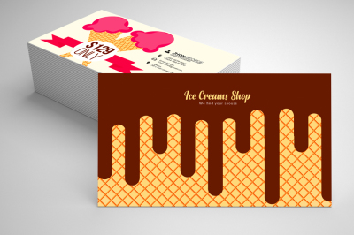 Ice Cream Business Card Template