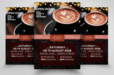 Coffee Restaurant Flyer Template