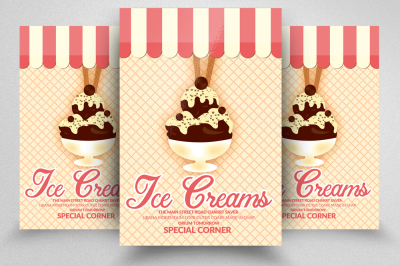 Ice Cream Business Flyer Template